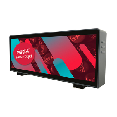 P4 schermo taxi a doppio lato 960mmX 320mm a colori esterni impermeabile IP65