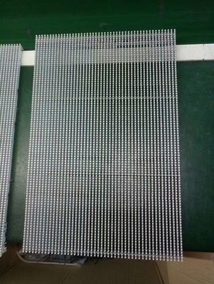 Esposizione principale finestra trasparente standard leggera della parete dello schermo del LED