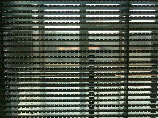 Esposizione principale finestra trasparente standard leggera della parete dello schermo del LED