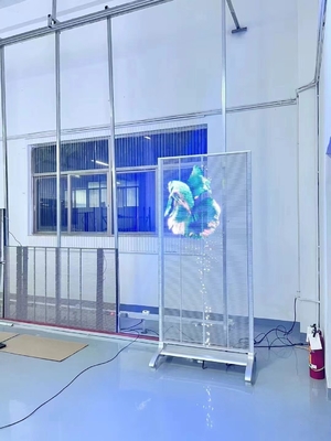 Pannelli di visualizzazione LED trasparenti esterni P5.2 per sale espositive e fiere