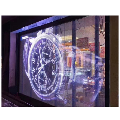 Pubblicità Pixel Pitch 3,91mm Transparent LED Display Screen per pareti di vetro