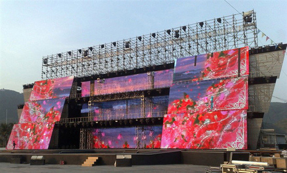 Splicing senza soluzione di continuità 3,91mm Pixel Pitch Outdoor LED Display per schermi a noleggio 560g