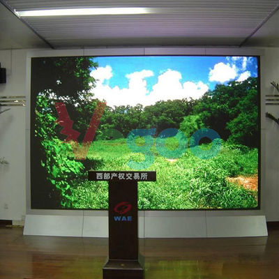 Porcellana Esposizione di LED dell'interno senza cuciture di colore pieno P7.62, video esposizione principale parete telecomandata fornitore