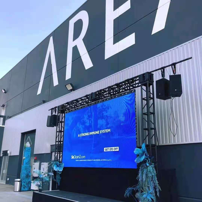 Display a LED a pixel pitch P4.81 a noleggio con armadi di alluminio a fusione a stampa ad alta precisione