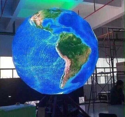 Schermi principali dell'interno ultra sottili flessibili dell'esposizione di LED della palla 1R1G1B P4