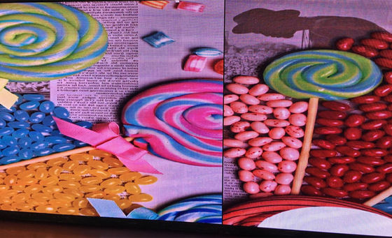Pubblicità dei pannelli di parete video all'aperto, luminosità del bordo di schermo di P4.81 LED 1100cd/㎡