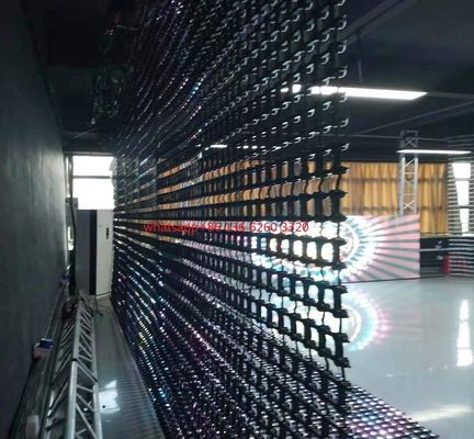 Colore pieno 50m flessibili x 50m, colore nero, materiale del punto della maglia della parete del setaccio a maglie della fase LED del PE