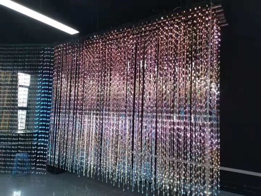 Colore pieno 50m flessibili x 50m, colore nero, materiale del punto della maglia della parete del setaccio a maglie della fase LED del PE