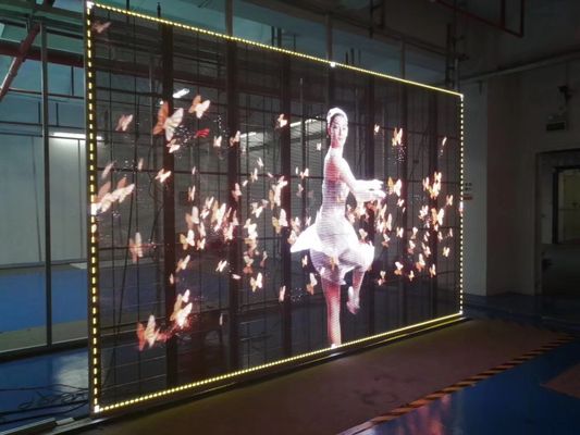 Governo flessibile trasparente 500*1000mm dell'installazione dell'esposizione di LED di alta luminosità