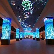 Densità dell'interno del pixel di dimensione 320mm*160mm del modulo della colonna P2.5 del cubo dell'esposizione di LED 160000 Governi ad angolo retto