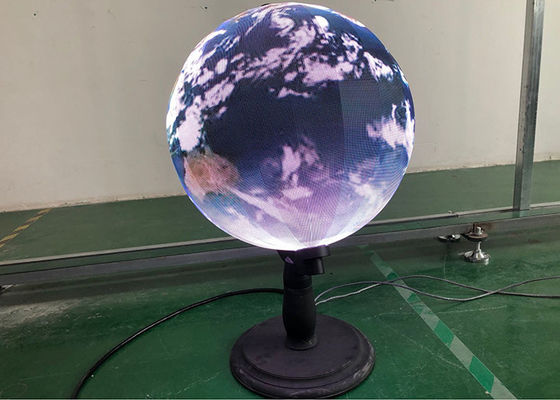 Contesto di alta risoluzione flessibile della fase di colore pieno dello schermo di visualizzazione della sfera della video esposizione della palla LED