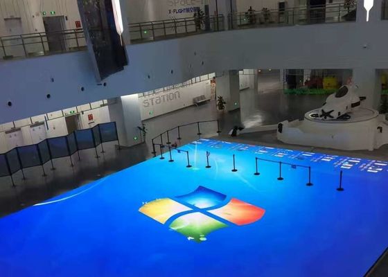 Schermo all'aperto acrilico dell'esposizione di LED delle mattonelle P4.81P3.91 di Dance Floor della fase di colore pieno IP65 video con il sistema del radar