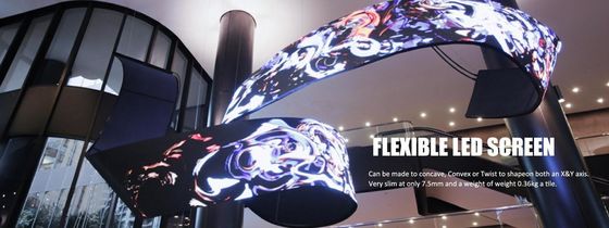 Parete flessibile dell'interno dell'esposizione di LED di P2.5 millimetro la video ha personalizzato l'esposizione creativa di stile libero di dimensione