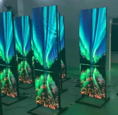 Esposizione di LED dell'interno 3mm di colore pieno di media 760mmX1920mm del manifesto
