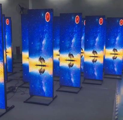 Esposizione di LED dell'interno 3mm di colore pieno di media 760mmX1920mm del manifesto