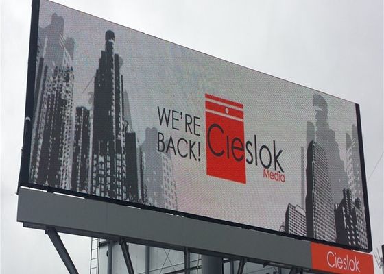 Display LED fisso per la pubblicità da parete con dimensioni di gabinetto 960 x 960 mm e colori completi