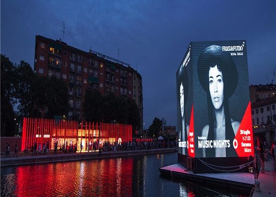 Display LED fisso per la pubblicità da parete con dimensioni di gabinetto 960 x 960 mm e colori completi