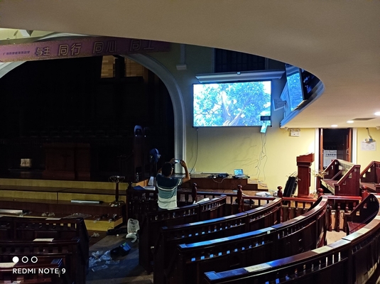 Conferenza Studio Chiesa Indoor LED Display P1.86 con alta luminosità e rapida configurazione