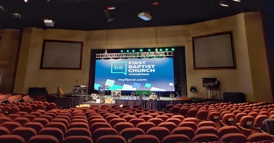 Conferenza Studio Chiesa Indoor LED Display P1.86 con alta luminosità e rapida configurazione