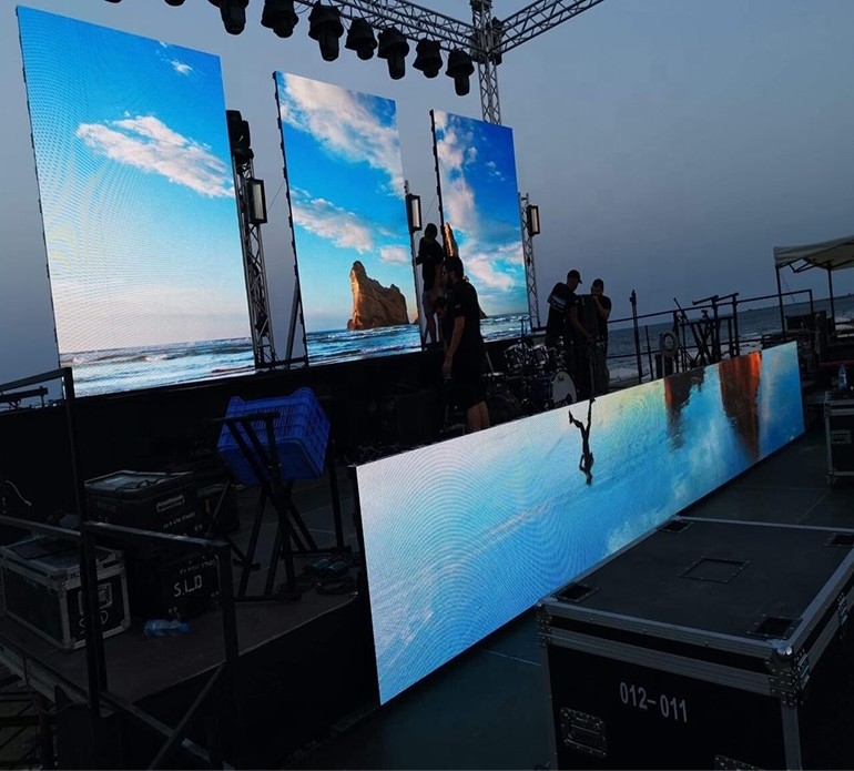 Display LED P3.91 per noleggio all'aperto con driver IC IC ICN2038S leggero e impermeabile