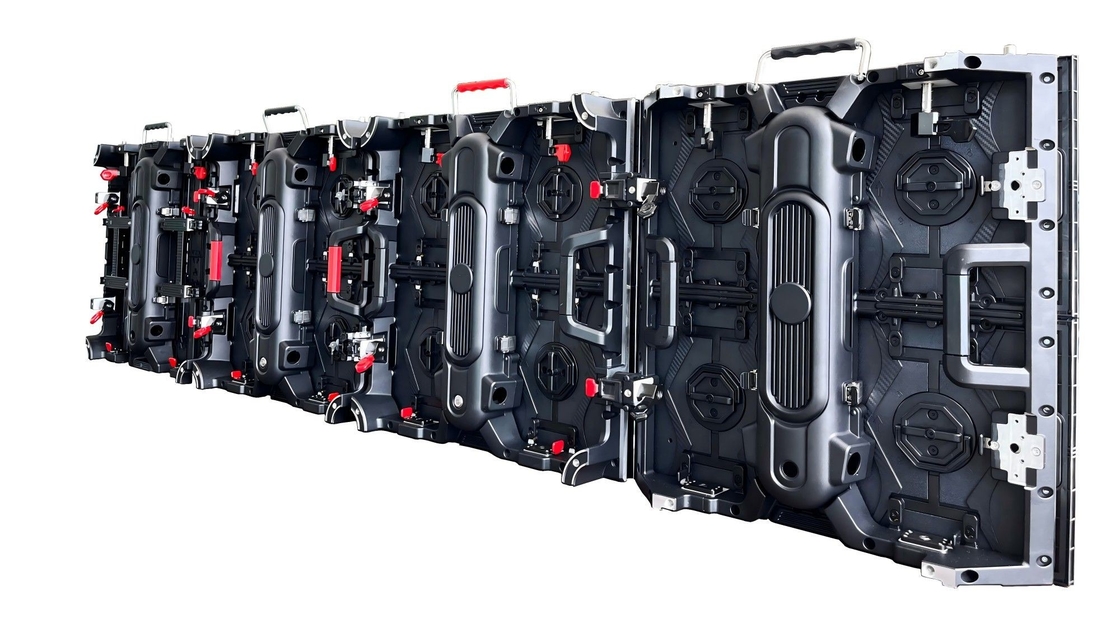 Display a LED a noleggio P4.81mm Armadio in alluminio curvo 500x500mm Assemblaggio rapido per eventi all'aperto