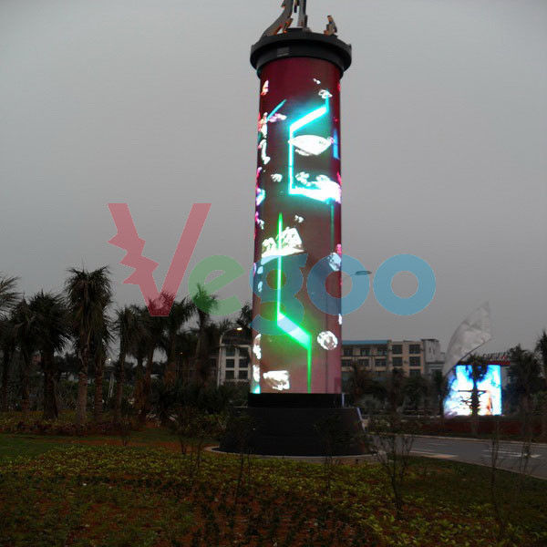 Esposizione di LED all'aperto leggera di colore pieno P10 5500cd/㎡