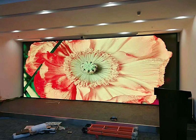 HD che annuncia esposizione di parete della fase di 3840Hz P1.25 LED la video