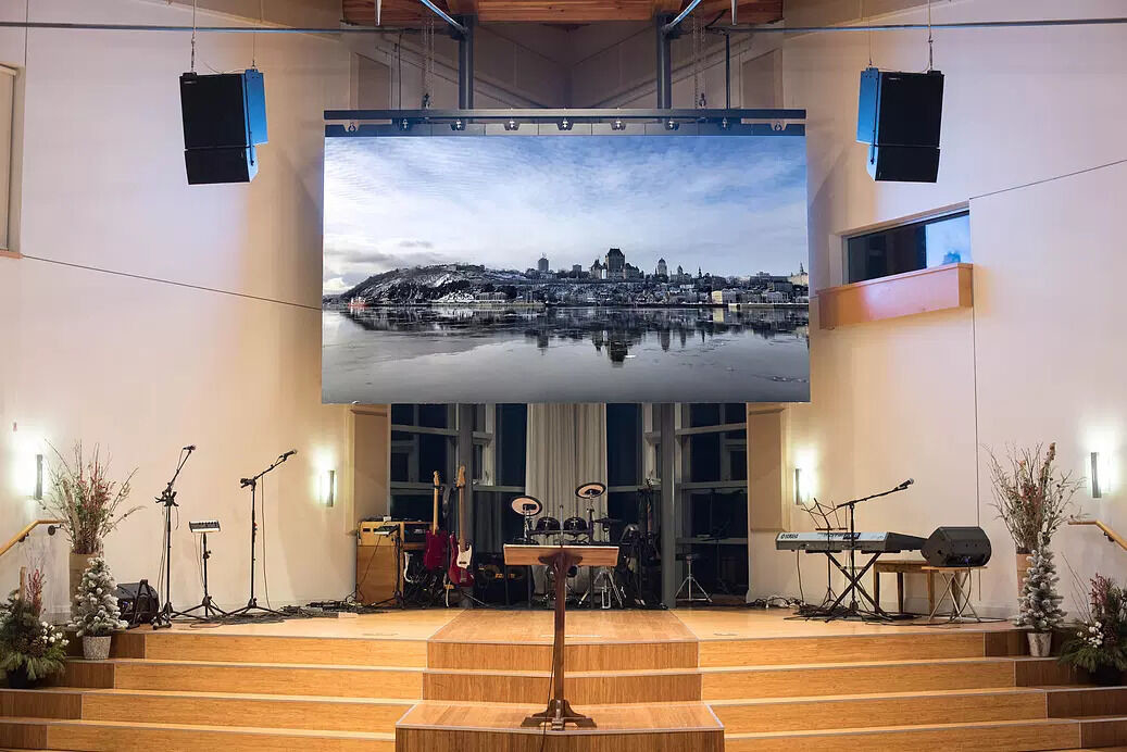 Conferenza Studio Chiesa Indoor LED Display P1.86 con alta luminosità e rapida configurazione