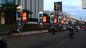 La colonna di pubblicità all'aperto della stazione di servizio ha condotto il contrassegno di palo di totem dello schermo di visualizzazione della benzina fornitore